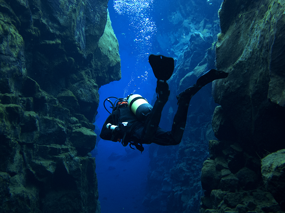 Silfra diving on Iceland